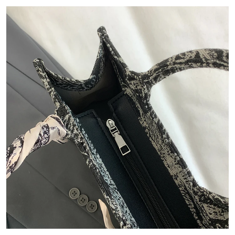 Women fashionable embroidered tote bag