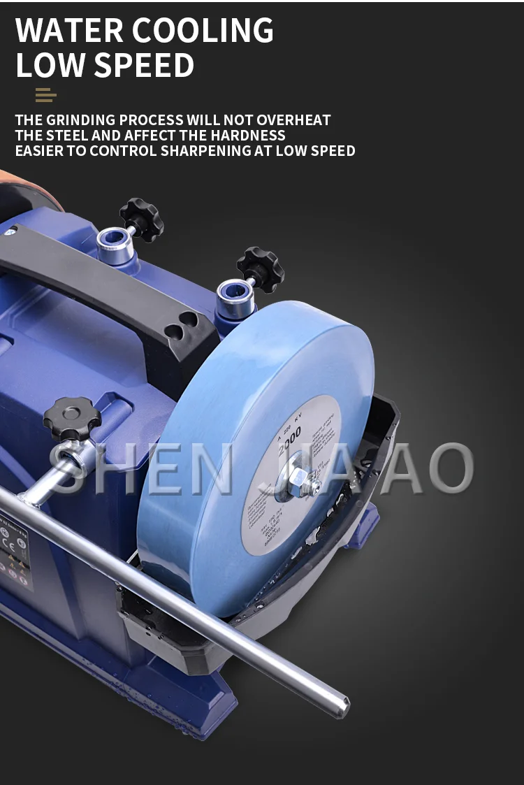H8 8inch Low-Speed Water-Cooled Knife Sharpener For Household Woodworking Tools