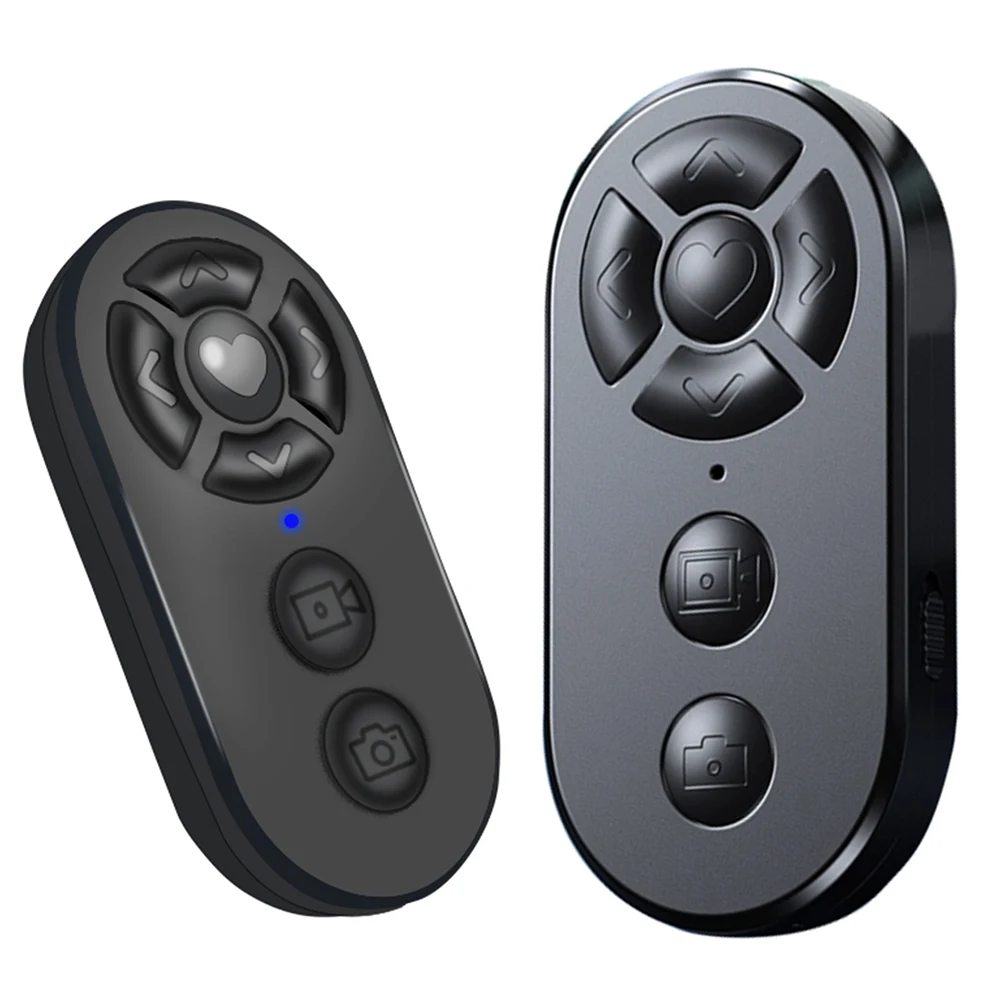 7 Buttons Remote Controller Rechargeable Bluetooth-Compatible Selfie Stick Camera Controller for Androide/iPhon Camera Control 1