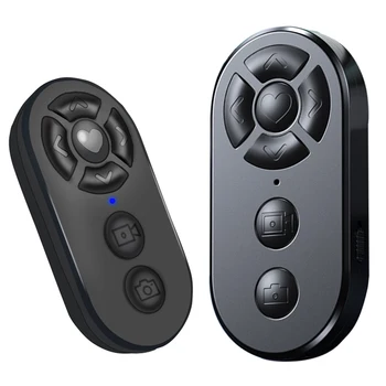 7 Buttons Remote Controller Rechargeable Bluetooth-Compatible Selfie Stick Camera Controller for Androide/iPhon Camera Control 1