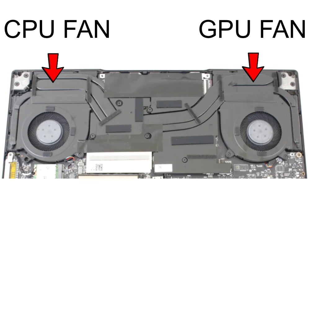 5F10S14024 Laptop Cooling Fan For Lenovo Legion S7 16IAH7 82TF 16ARHA7 82UG Y9000X Cooler Fan 5F10S14025 BAPC0808R2HY002