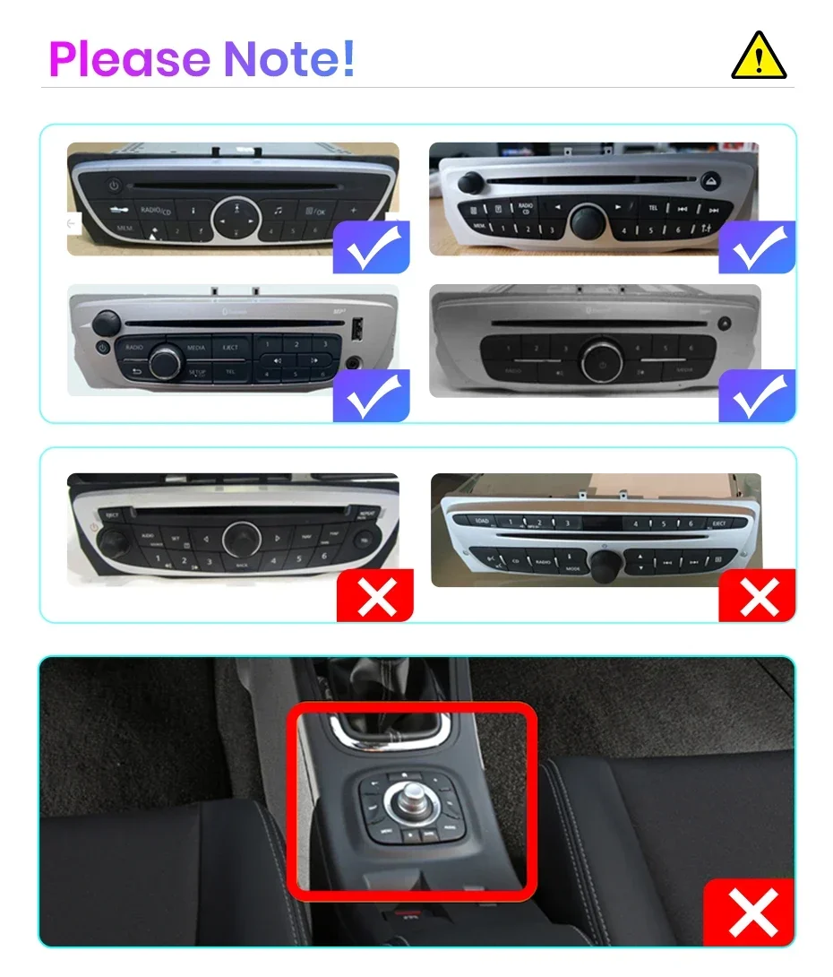 Für Renault Megane 3 Fluence Samsung SM 2008-2014 Drahtlose CarPlay für Apple Android Auto Auto Radio GPS Multimedia stereo – Detail 1