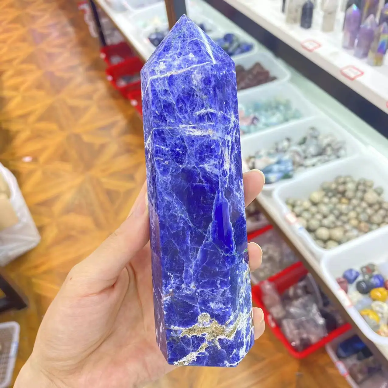 

NATURAL NATRIUM STONE CRYSTAL QUARTZ ENERGY GEM AURA HEALING ROOM DECORATION