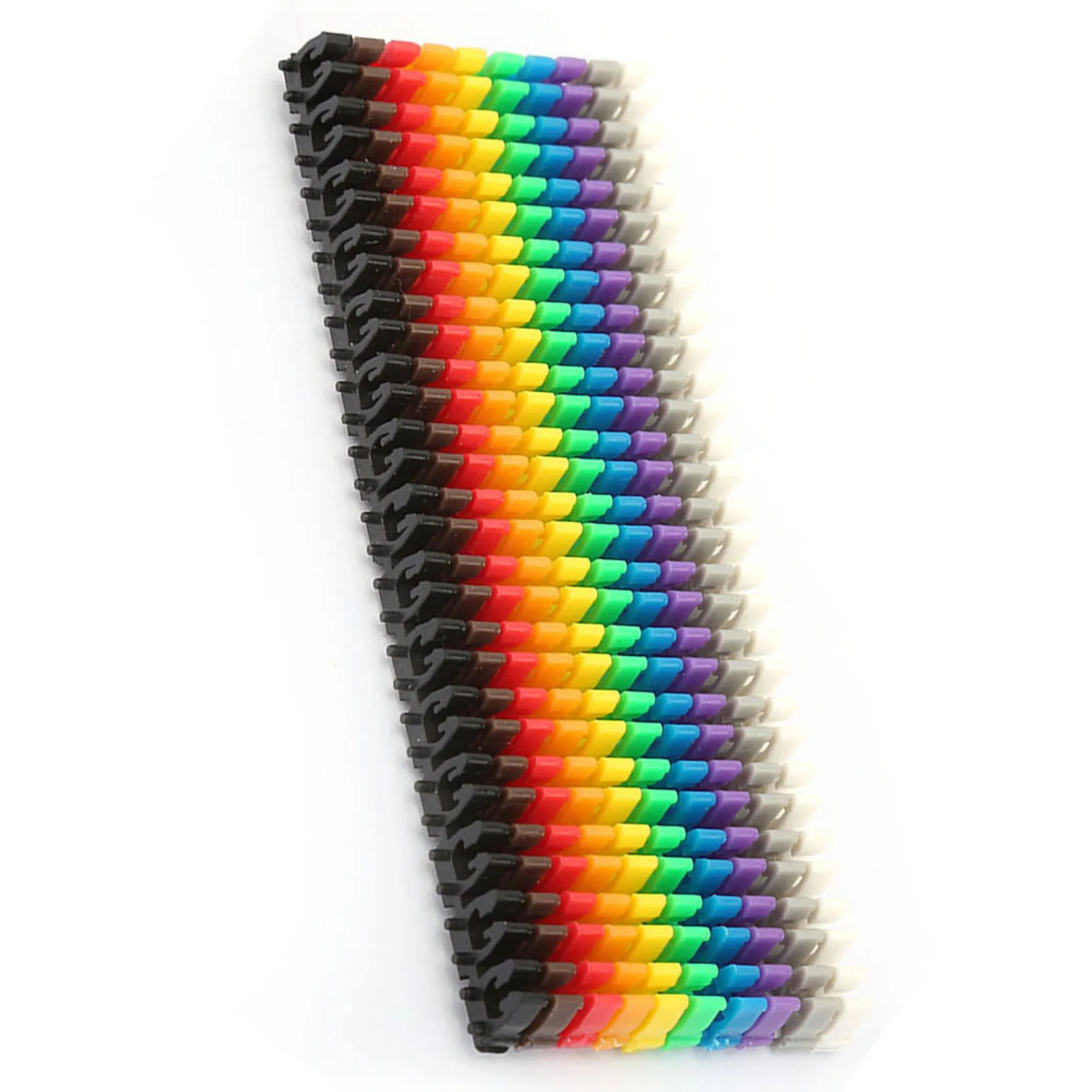 Digital Number Tube Wire Number Label Tube Cable Marker Colorful Wire (150Pcs 1.5mm&sup2;)