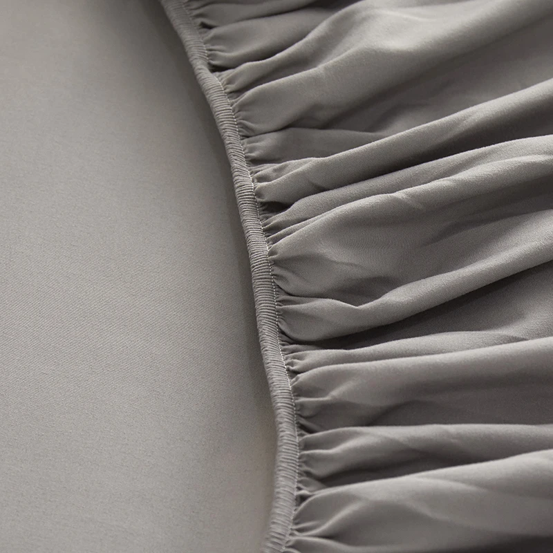 100%polyester 30CM High solid snug fit Egyption Quality Fitted Sheet only Elastic Band Around Mattress Easy Care(no pillowcases) 4