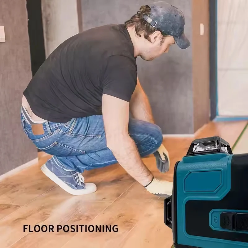 Fit Makita High-Precision Green Light Laser Level 16-Line 360 Horizontal Vertica