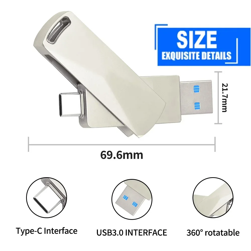 CŸ USB 3.0 ÷ ̺, ǻ  Ʈ OTG  ̺,  USB C ÷ ̺, 256GB, 128GB, 64GB, 32GB