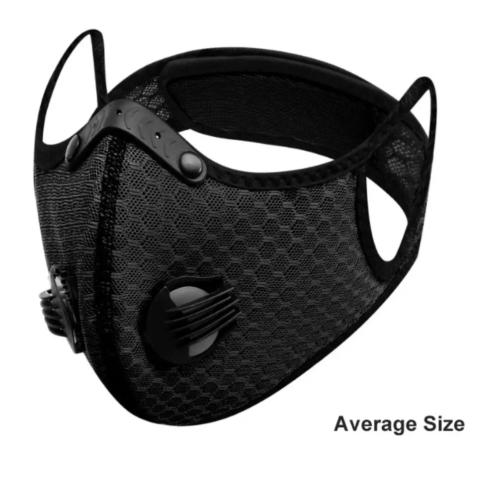 Breathable Ergonomic Adjustable Dust Mask with Washable Activated Carbon Filters