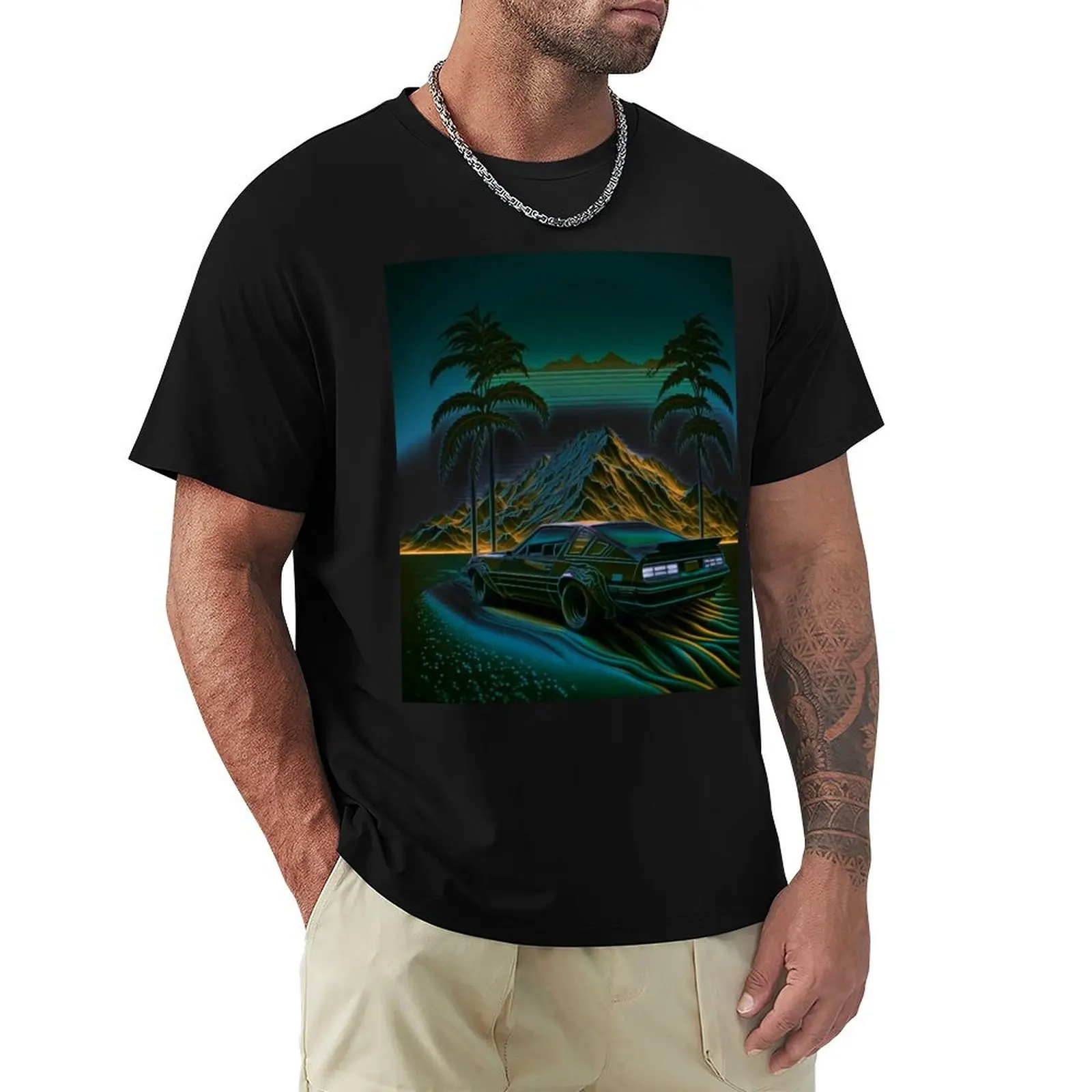 

summer party T-Shirt sweat hippie clothes vintage men clothings