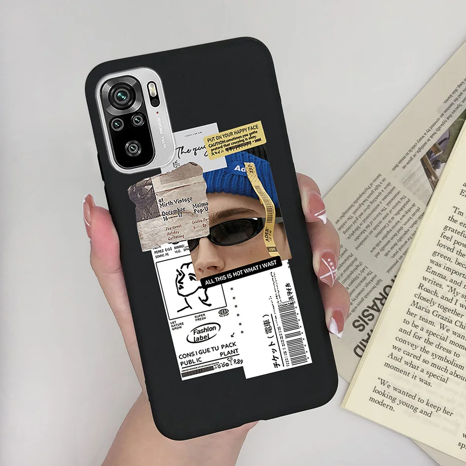 Cute Fashion Heart Avocado Soft Silicone Phone Case for Xiaomi Redmi Note Series