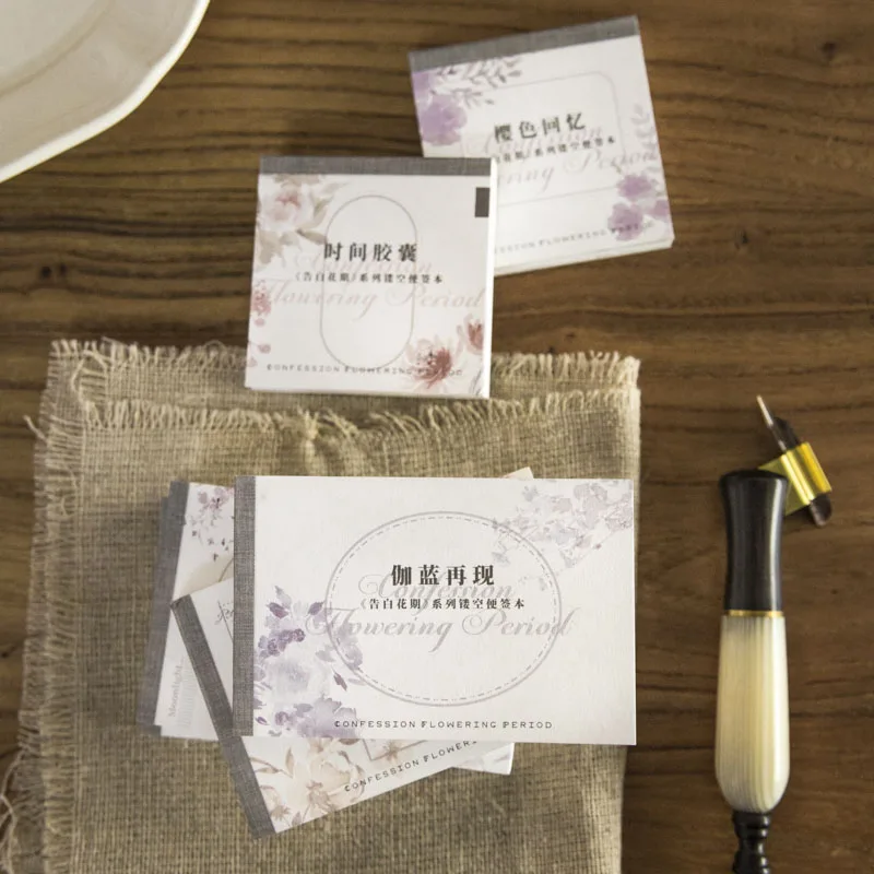 

6packs/LOT Confession flowering period series retroy creative decoration DIY memo pad