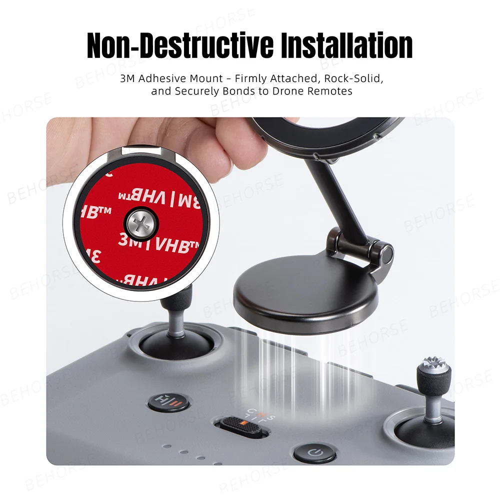 Support magnétique pour téléphone DJI RC-N, gris clair