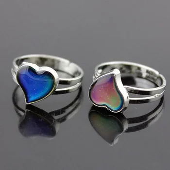 Fascia Mood Mood Ring Feeling Mood Rings cambia colore taglia regolabile per le donne regali di compleanno di natale per ragazza