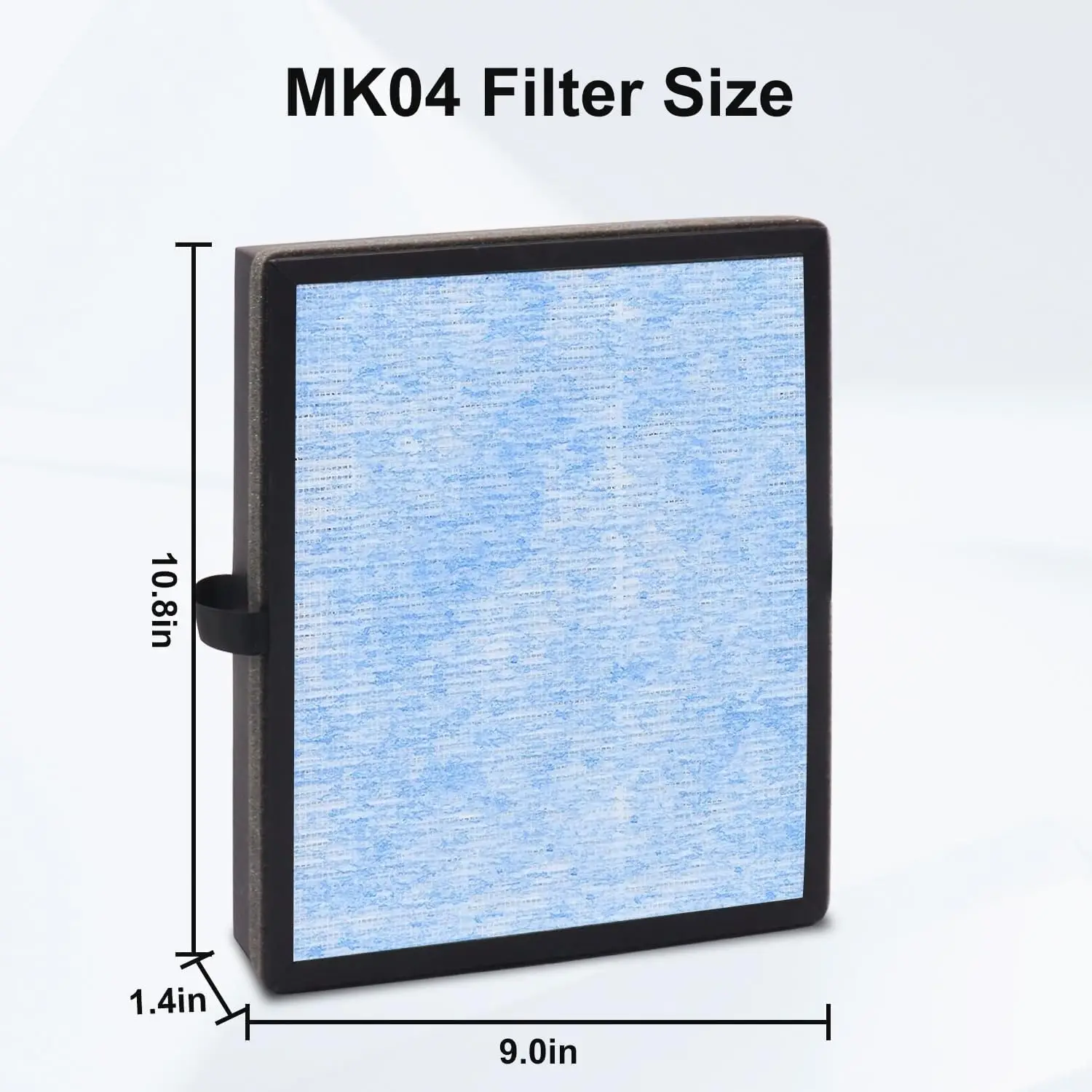 Aroeve MK04 MG04JH, H13 True HEPA 필터용 MK04 AIR 교체 필터, 부품 MK04LX와 비교, 2팩, 파란색