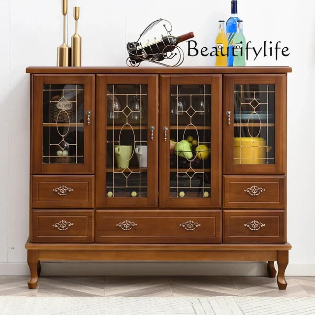 ตู้ครัวสีขาวทันสมัยพร้อมมือจับครบชุด ตู้เก็บของสไตล์นอร์ดิก ตู้เก็บของในครัว ตู้เก็บของอเนกประสงค์ เฟอร์นิเจอร์ 3