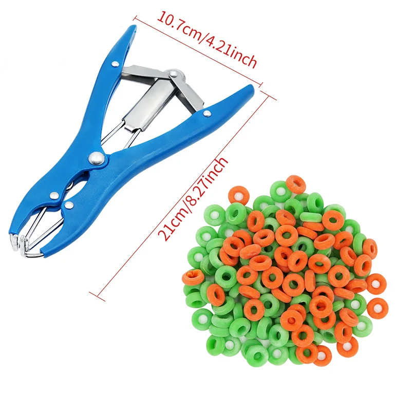 Pinze Per Castrazione Animale Con Anelli In Gomma - Strumento Veterinario Per Bestiame - Foto 9