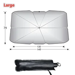 Ultimate Car Windshield Sun Shade Umbrella - Premium UV & Heat Blocking Auto Interior Protector (1pcs Large)