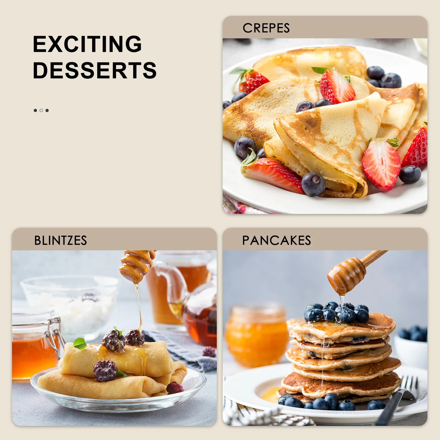 Crepe Maker Machine, Reemix Compact Pancake Griddle Precise Temperature Control, Nonstick 12” Electric Griddle, Batter Spreader 5