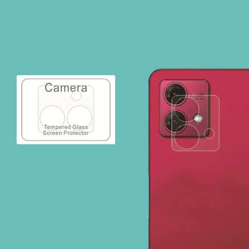 Enhanced 3D Camera Lens & Back Glass Protective Film Cover with Screen Protector