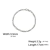 My Shape Bracelet en acier inoxydable pour hommes, bijoux de poignet, bijoux de couple, mode cubaine, Figaro, JOBoy, 3mm, 5mm, 7mm, 9mm de largeur