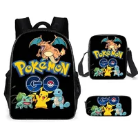 MINISO Pokémon SchoolBag Pikachu Backpack Polyester Comfortable Burden-reducing Student Children's Backpack School Bag Mochila 5