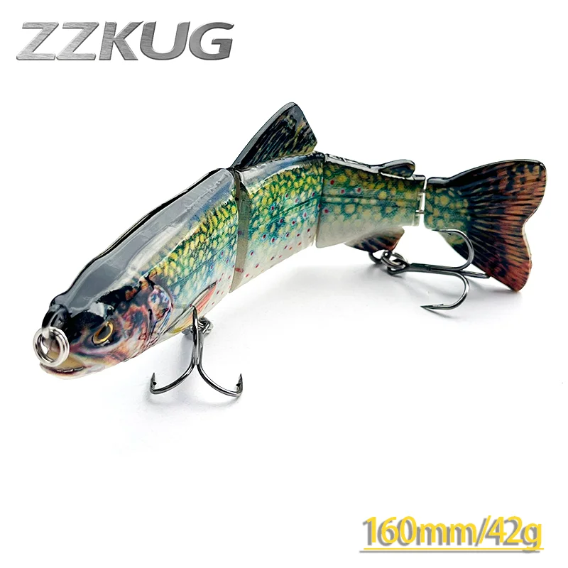 25cm/9.84inch Big Fishing Lure 4 Segment Sinking Swimbait 135g Crankbait  Hard Bait Slow Game Artificial Huge - AliExpress