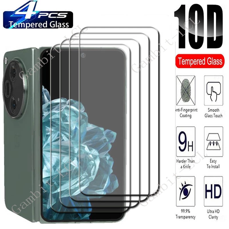 4PCS Für OnePlus Öffnen 7,82 "Bildschirm Schutz Gehärtetes Glas AUF 1 + Öffnen Apex OPPO Finden N3 OPPOFindN3 FindenN3 Schutz Abdeckung Film