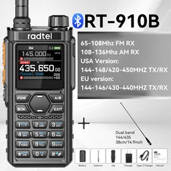 Bluetooth Programmable Walkie - Talkie with 960 Channels and AM/FM Air Band for US (Add dual band)