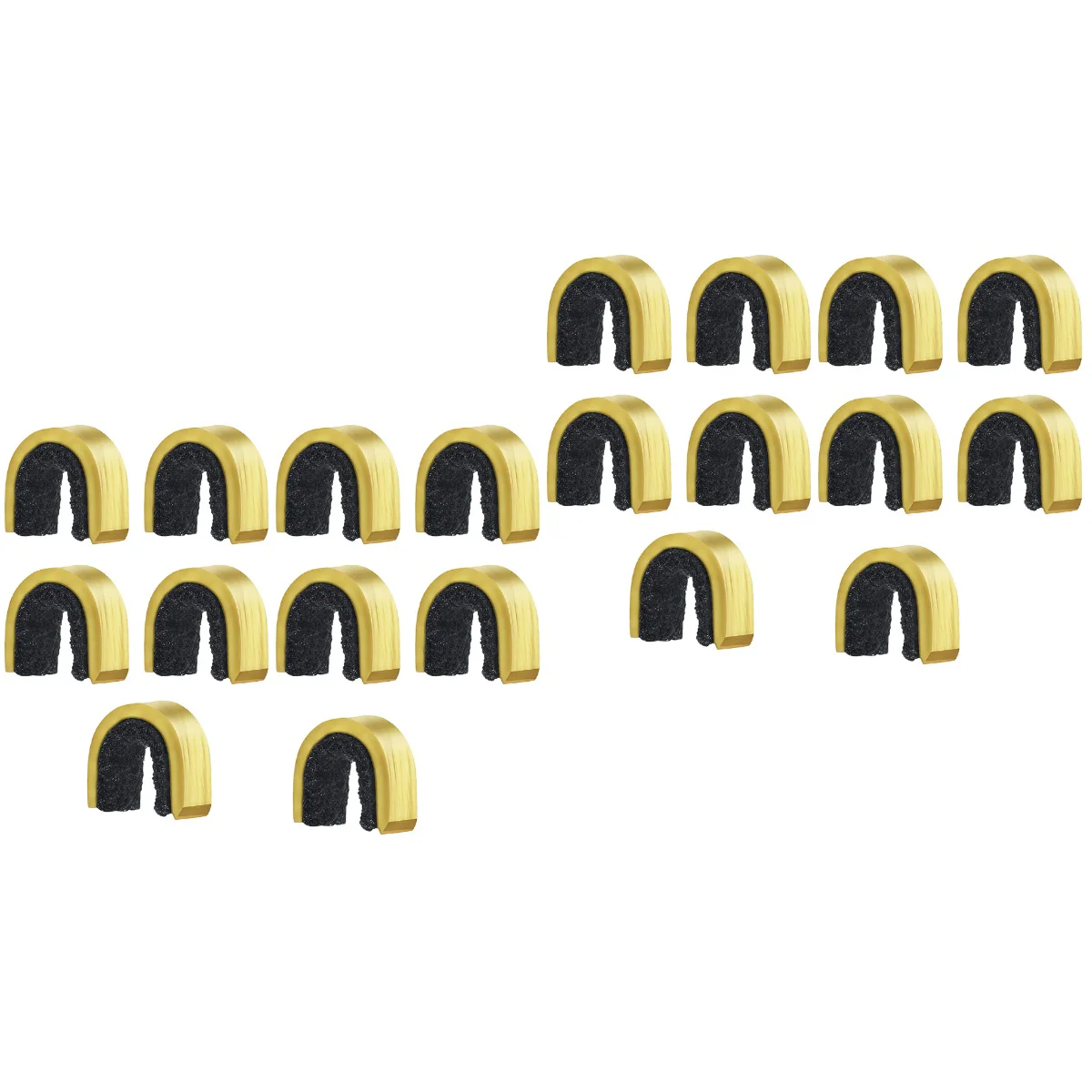 

20 Pcs Bowstring Brass Buckle Nock Points Archery Clamps Compound Arrows Rest Fastener