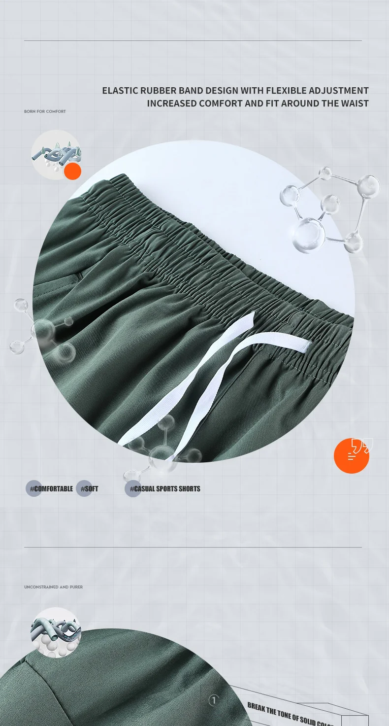Mens Summer Running Shorts - Lightweight Training  Fitness Crops for Track and Field