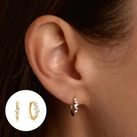 ROXI Circle Hoop Earrings for Women 18K Gold/Silver Color Geometric Crystals Party Earring Silver 925 Jewelry pendientes plata - Image 6