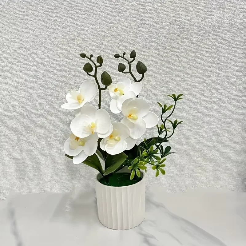Elegant 38-Inch Artificial Butterfly Orchid Bouquet for Wedding and Home Décor