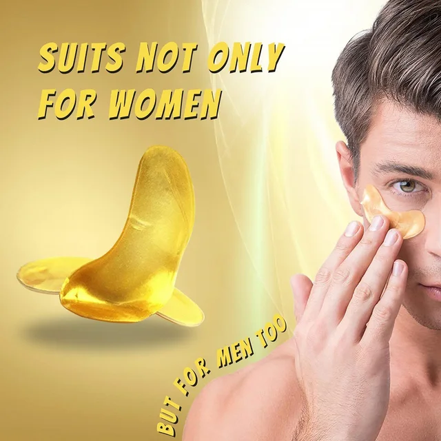 5/10PairsCrystal Collagen Gold Powder Eye Mask Anti Dark Circles Wrinkle Eye Patches Moisturizing Nourishin Eye Care Tools 5