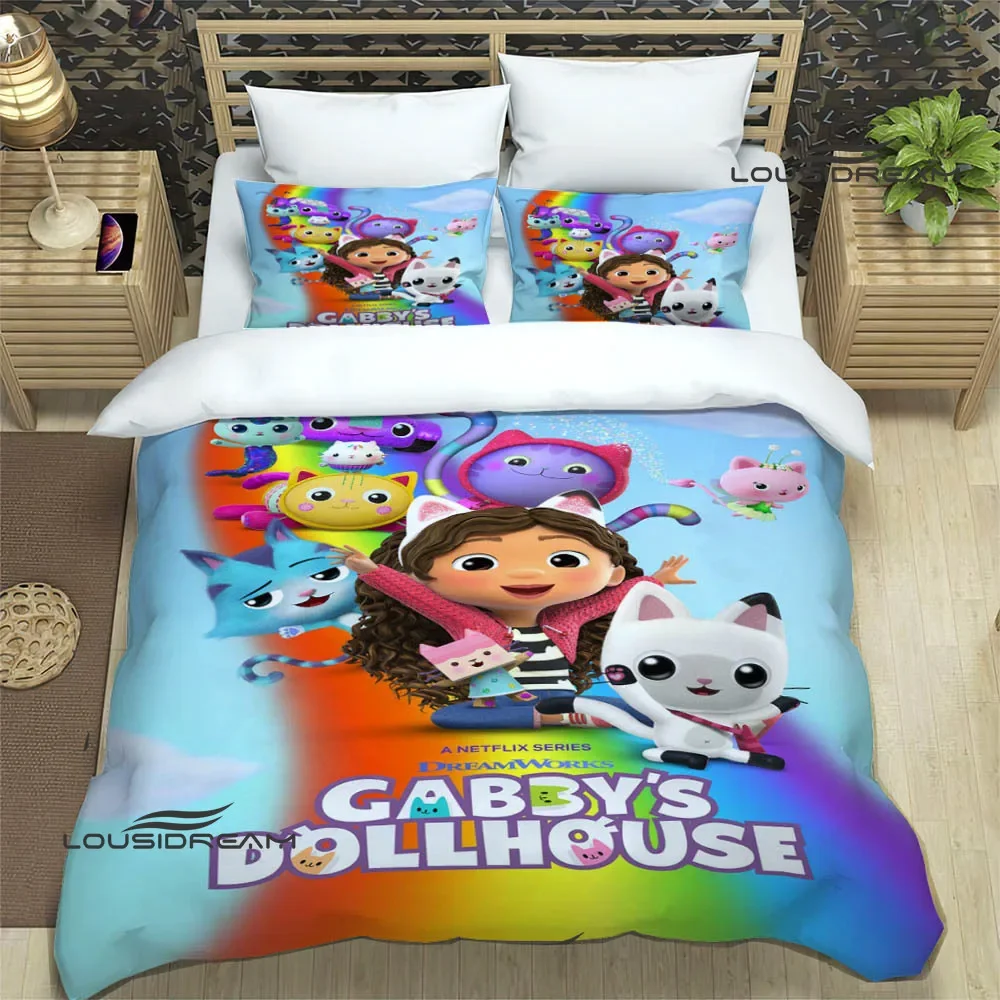 G-Gabby's Dollhouse Bedding Sets exquisite bed supplies set duvet cover bed comforter set bedding set luxury birthday gift 6