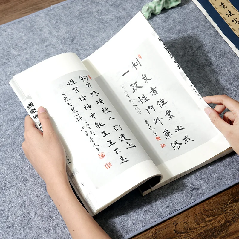 Tappetino in Feltro Spesso per Calligrafia Cinese, Carta per Disegno, Tappetino da Scrivania per Scrittura e Disegno Tradizionale, Grigio - immagine 2
