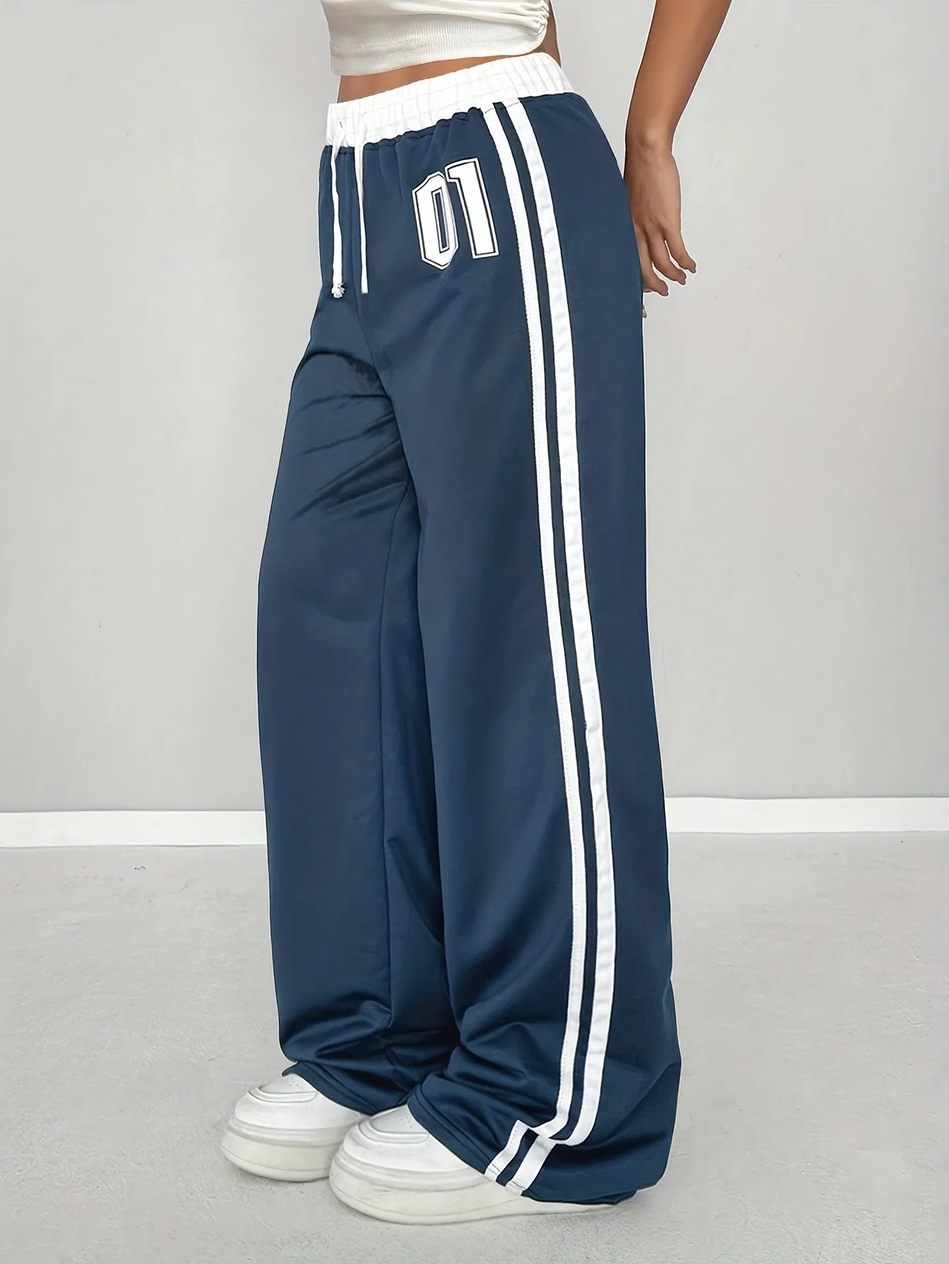 Girls Striped Wide Leg Pants 3