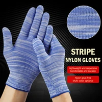 2PCS Breathable Nylon Gardening Gloves Non-Slip Working Gloves Housekeeping Labor Protection Gloves For Mechanic Construction 2