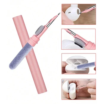 Kit di pulizia per auricolari Bluetooth Airpods Pro 1 2 3 Custodia per auricolari Penna per pulizia Strumenti per spazzole per Samsung Xiaomi Huawei Airdots
