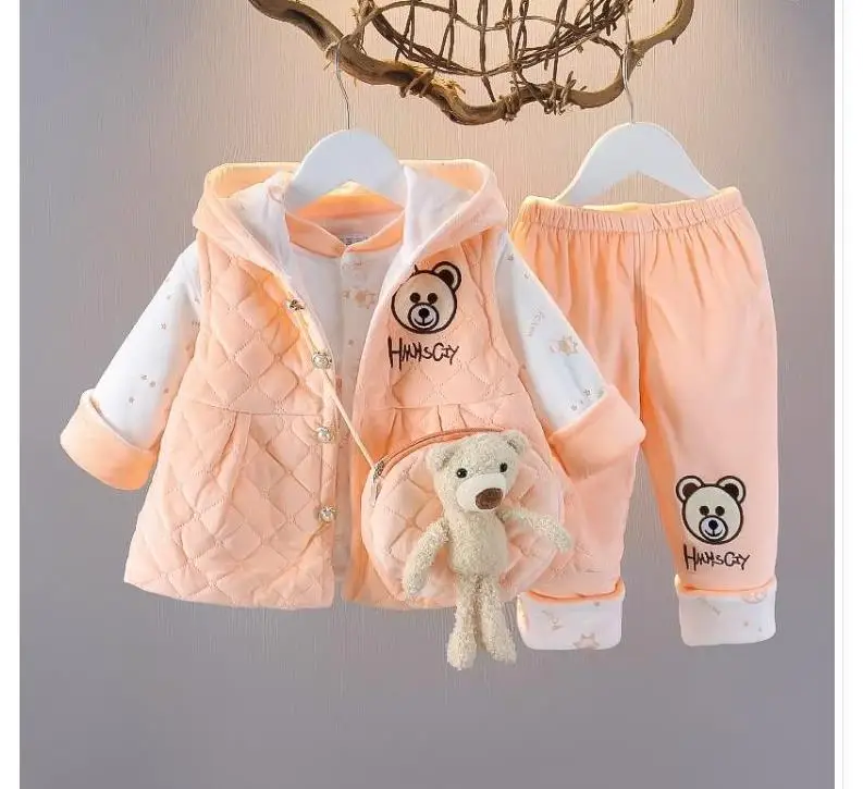 Princess girls thin cotton lace three piece suit