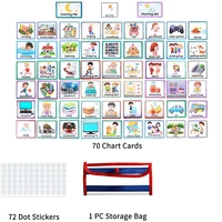 Kids Visual Schedule Calendar Chart 3 in 1 Toddler Weekly Routine Chart Daily Schedule for Kids Autism Learning Tools Gift 2