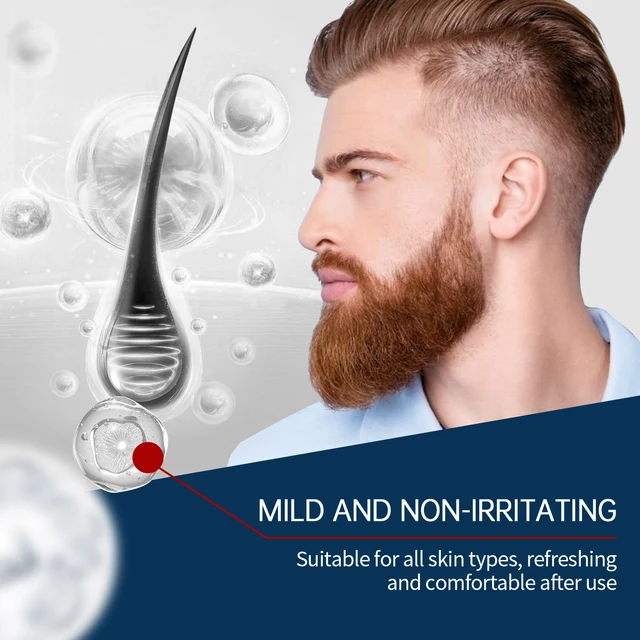 Sandalwood Oil Beard Shampoo Nourish Beard Improve Rough Texture Reduce Frizz Add Shine Man First Chioce Mild Moustache Cleanser