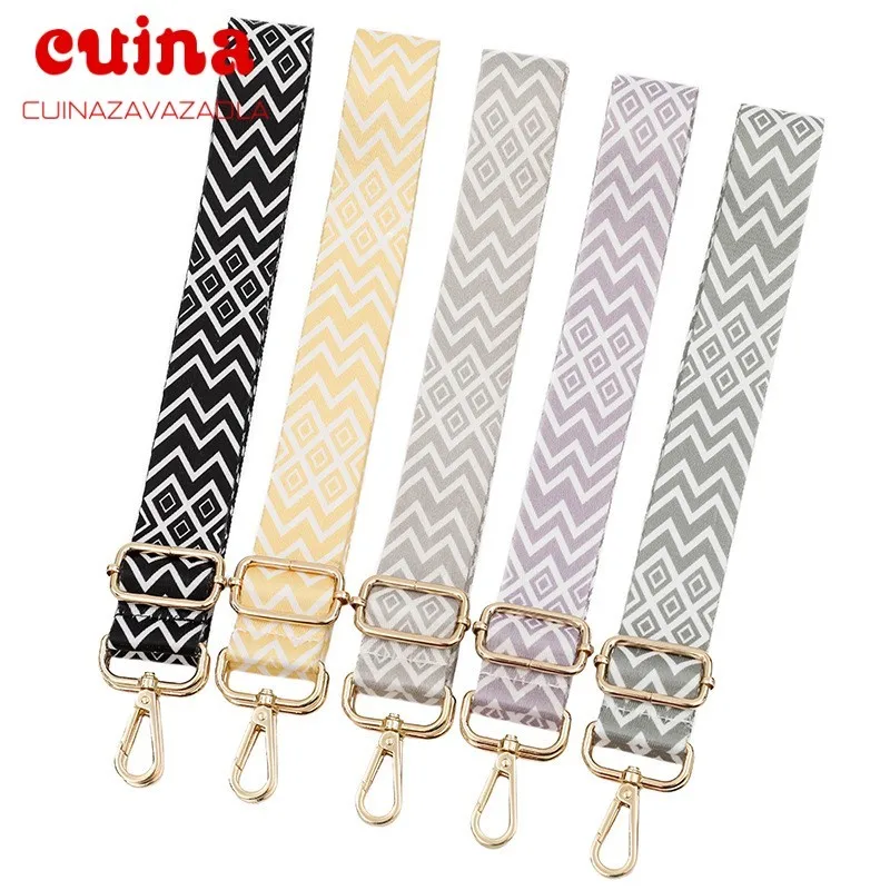 New Nylon Bag Strap 1pc Woman Colored Straps For Crossbody Messenger Shoulder Bag Accessories Adjustable Embroidered Belts Strap