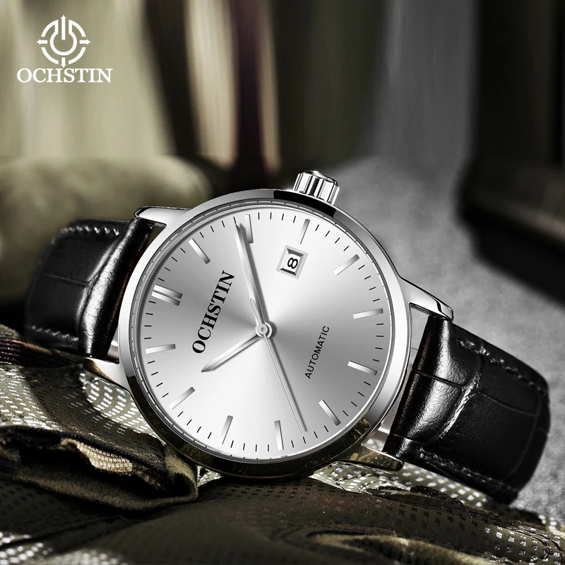OCHSTIN Master Series Automatic Mechanical Watch Personality Art Business Men Must Casual Fashion Leather Strap Mechanical Watch