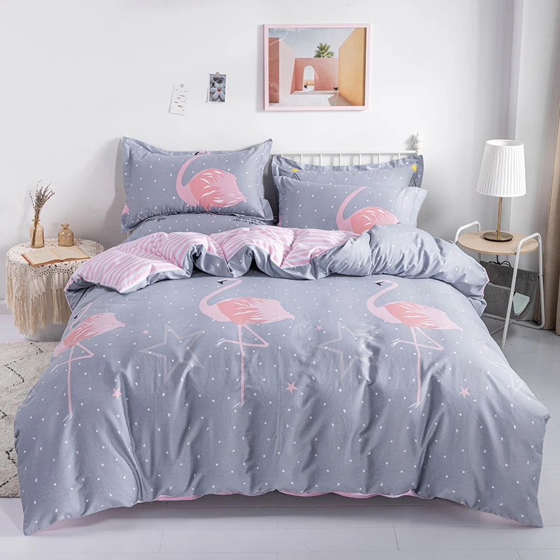 Striped Cotton Duvet Cover Set - Soft & Skin-Friendly Bedding (3 Pieces)