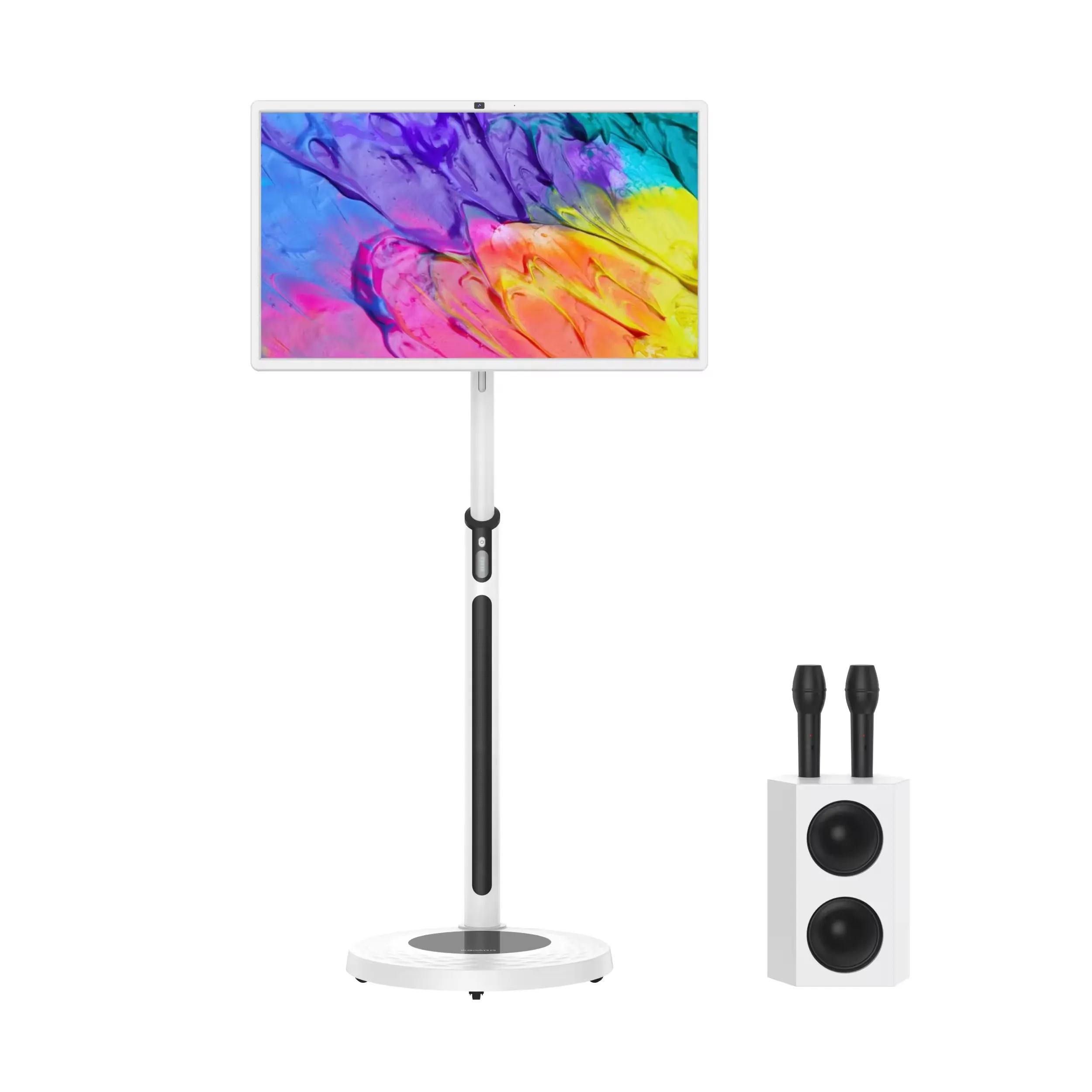 21.5 32 Inch Stand by Me Smart Tv Portable For Home Business Gaming Android Tv With Bluetooth Remote and Camera Optional