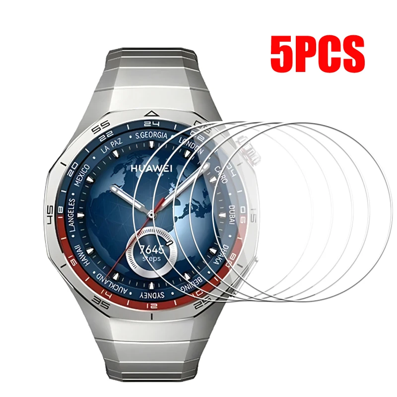 Premium 5-Pack Tempered Glass Screen Protector Film - Anti-Scratch Watch Accessories