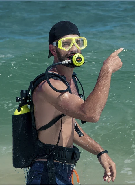 Bombola Subacquea Mini SMACO S400 - Serbatoio Ossigeno Portatile Per Immersioni 15-20 Minuti, Con Borsa Da Cintura - Foto 6