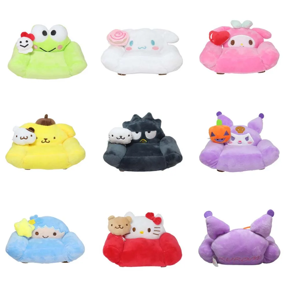 Sanrio Keroppi Cute Big Eyed Frog Plush Doll Kawaii Soft Stuffed Toy Role  Periphery Sofa Pillow