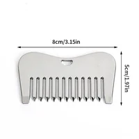 Gua Sha Stainless Steel Massager Comb for Face Massage Scraper Facial Skin Care Head Massage Comb Beauty Skincare Scraping Comb 5