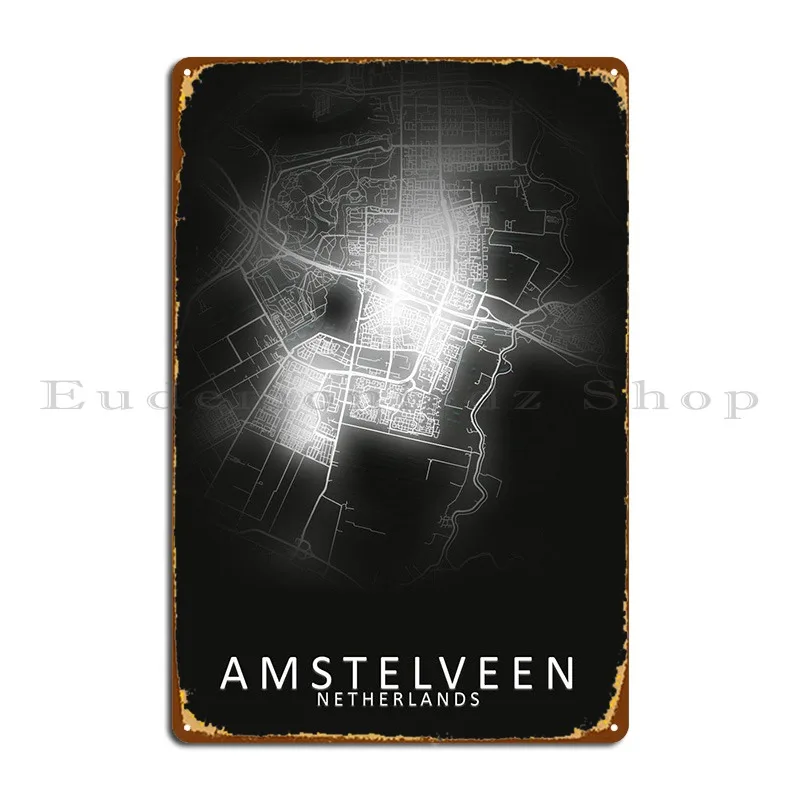 

Amstelveen, Нидерланды, металлический плакат, печатный кинотеатр, цвет заржавеет, жестяной плакат